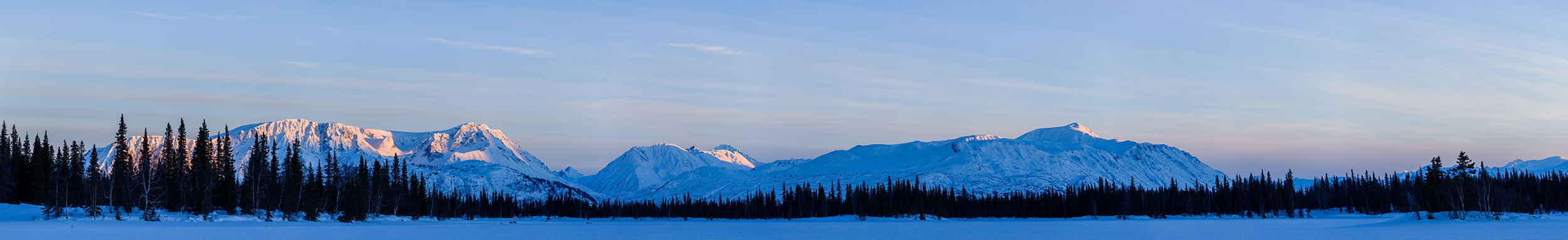 Finger Lake Alaska Iditarod Trail Mountain Large Format Landscape Panoramic