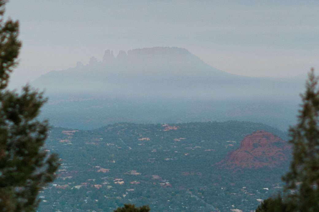 Overlooking Sedona, Arizona from Munds Mountain