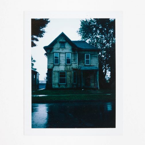 Old house in Sherman Hill Neighborhood, Des Moines, Iowa with Instant Film.