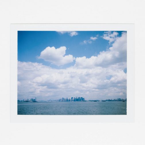 New York City skyline. Photographed with Polaroid Land Camera and Fuji FP-100c instant film.