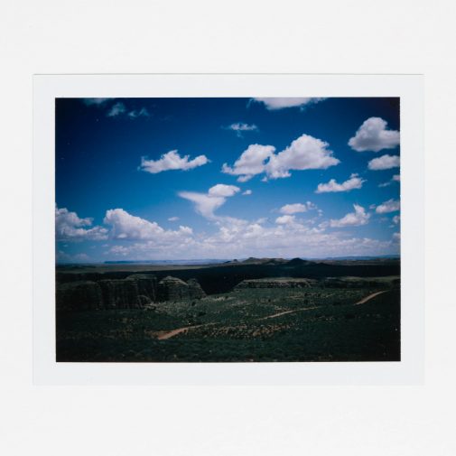 Grand Canyon and clouds photographed with Polaroid Camera.