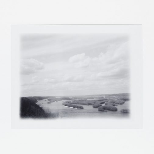 Mississippi River overlook from Iowa. Shot of Fuji FP-3000B with Polaroid Land Camera.