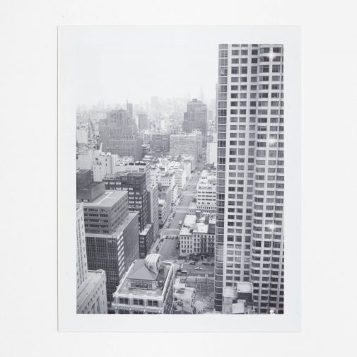 New York city views from hotel window. Shot on Polaroid Land Camera.