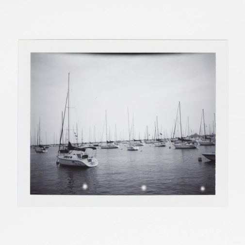 Chicago boat harbor shot on Polaroid Land Camera.