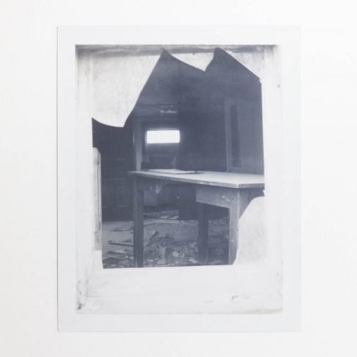 Abandoned house shot on Fuji FP-3000B instant film